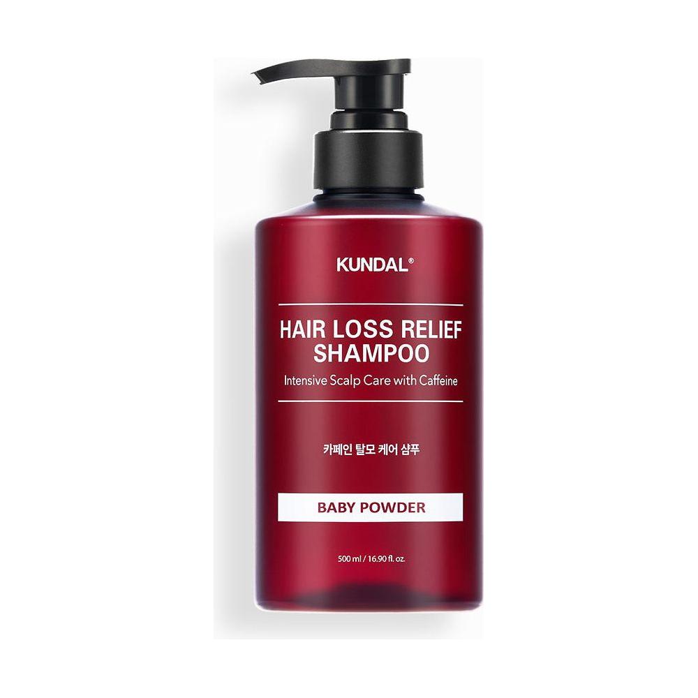 Kundal Hair Loss Relief Shampoo with Caffeine - 500ml | Intensive Scalp Care #BABY POWDER - Glam Global UKKUNDAL