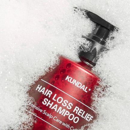 KUNDAL HAIR LOSS RELIEF SHAMPOO Intensive Scalp Care with Caffeine 500ml #BABY POWDER - Glam Global UK