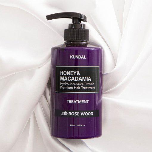 KUNDAL HONEY & MACADAΜΙΑ Hydro - Intensive Protein Premium Hair Treatment 500ml #ROSE WOOD - Glam Global UK