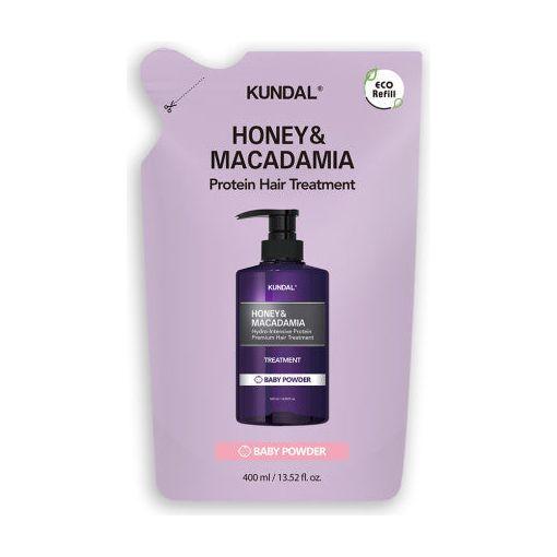 KUNDAL HONEY & MACADAΜΙΑ Protein Hair Treatment (Refill) 400ml #BARY POWDER - Glam Global UK