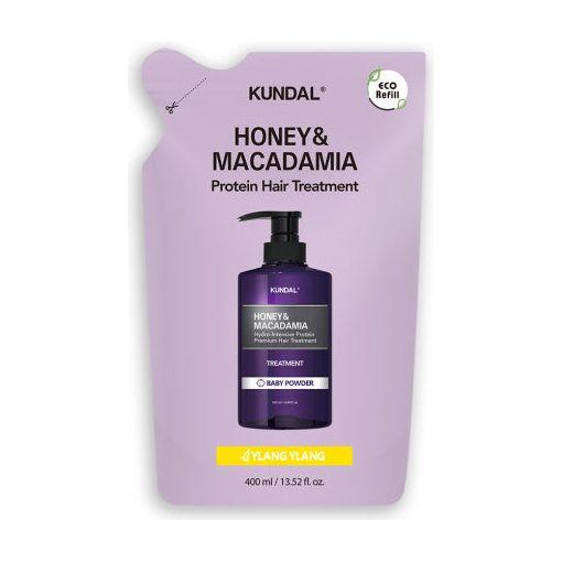 KUNDAL HONEY & MACADAΜΙΑ Protein Hair Treatment (Refill) 400ml #YLANG YLANG - Glam Global UK