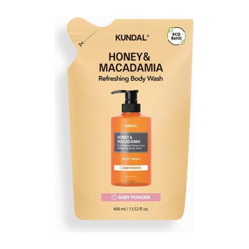 KUNDAL HONEY & MACADAMIA Refreshing Body Wash (Refill) 400ml #BABY POWDER - Glam Global UK