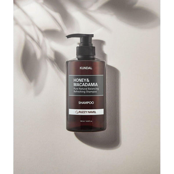 KUNDAL HONEY&MACADAMIA Pure Natural Balancing Refreshing Shampoo 500ml #FUZZY NAVEL - Glam Global UKKUNDAL