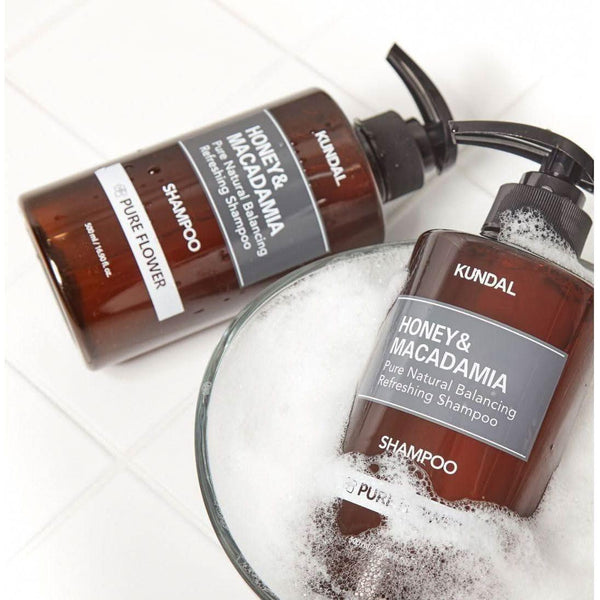KUNDAL HONEY&MACADAMIA Pure Natural Balancing Refreshing Shampoo 500ml #YLANG YLANG - Glam Global UKKUNDAL