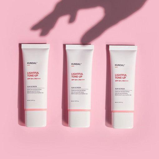KUNDAL LIGHTFUL TONE - UP Sunscreen SPF50+ PA++++ 40ml | Hypoallergenic Brightening Protection - Glam Global UKKUNDAL