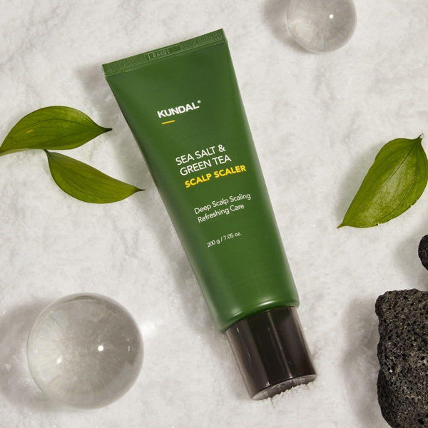 KUNDAL Sea Salt & Green Tea Scalp Scaler (200g) - Glam Global UKKUNDAL