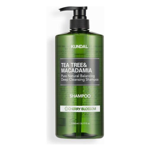 KUNDAL Tea Tree & Macadamia Deep Cleansing Shampoo 1058ml #CHERRY BLOSSOM - Glam Global UK