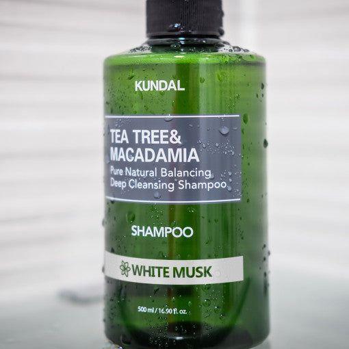 KUNDAL Tea Tree & Macadamia Deep Cleansing Shampoo 1058ml #WHITE MUSK - Glam Global UK