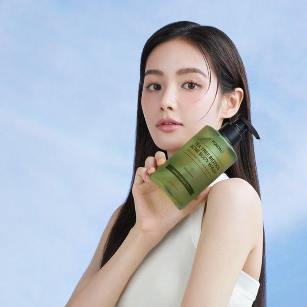 KUNDAL Tee Tree Bioticts Acne Body Wash 500ml #Apple Green Tea - Glam Global UKKUNDAL