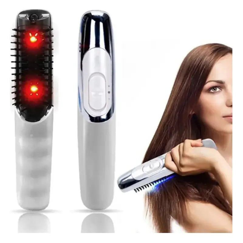 Laser Hair Regrowth Massager Comb | Infrared Therapy & Vibration Technology for Scalp Health - Glam Global UK