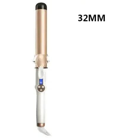 LCD Electric Curling Iron – Large Curl Styler for Voluminous Curls - Glam Global UK