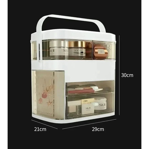 LED Mirror Cosmetic Organizer: The Ultimate Makeup Storage Solution - Glam Global UKGlam Global UK