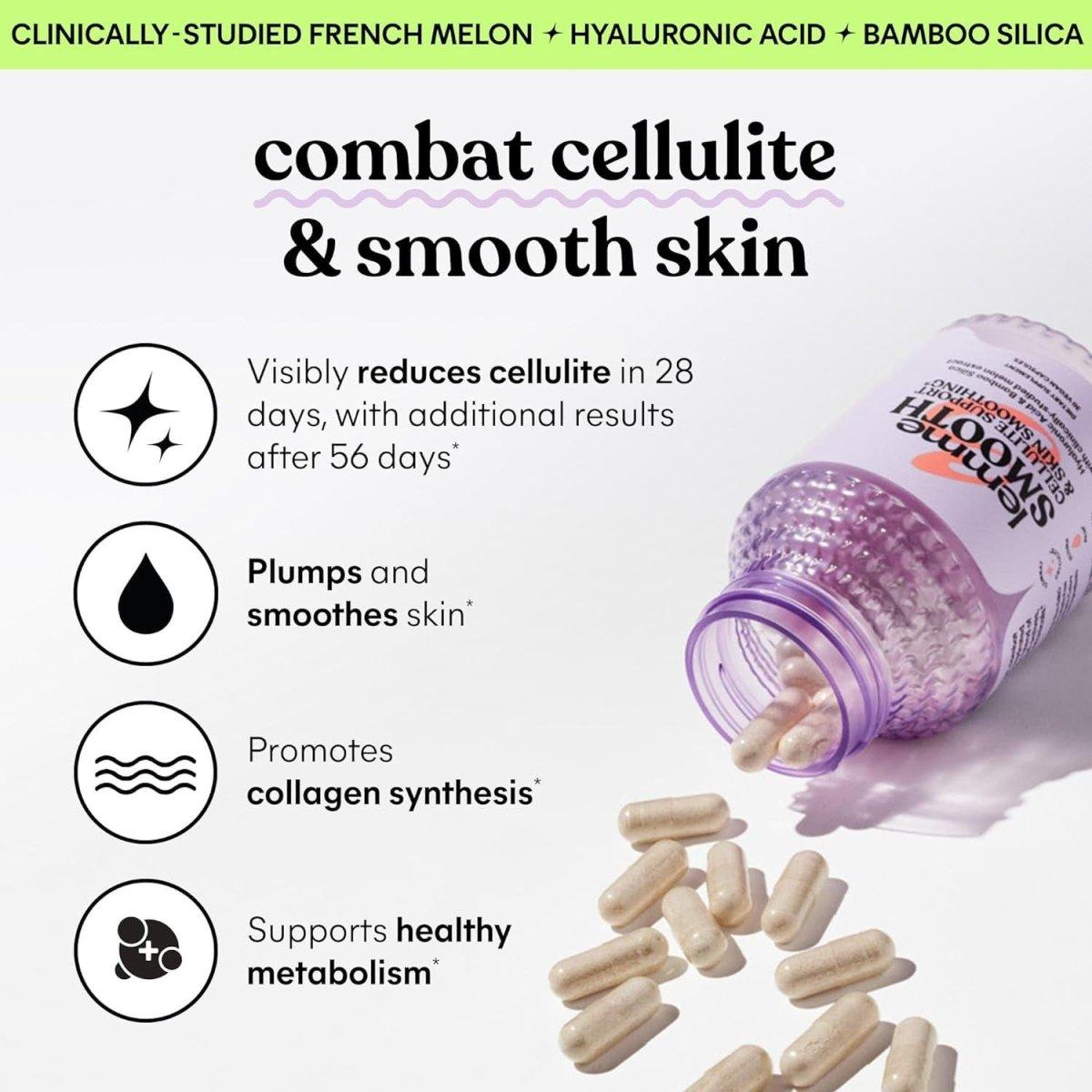 Lemme Smooth Cellulite Support Capsules - 30 Ct (One Month Supply) - Glam Global UK