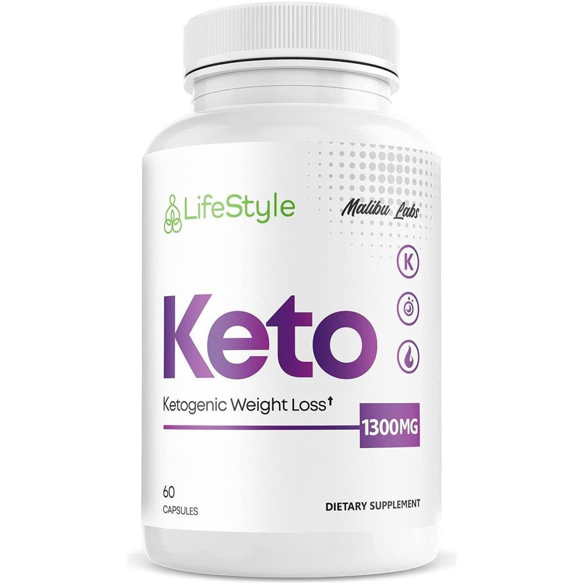 Lifestyle Keto Strong Advanced Formula 1300Mg, Made in the USA - 30 Day Supply (60 Capsules) - Glam Global UK