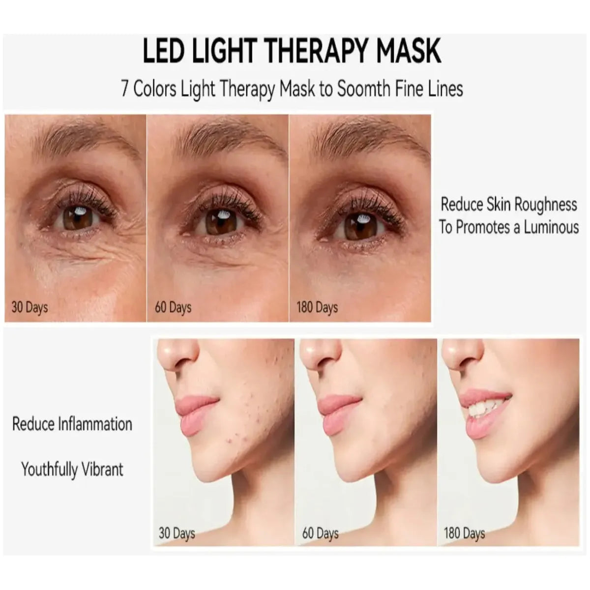 Light Therapy Face Mask - Glam Global UK