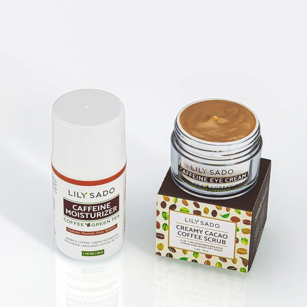 LILY SADO CAFFEINE EYE CREAM - Coffee Beans & Green Tea Matcha - 15ml - Glam Global UKLILY SADO