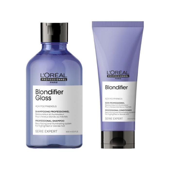 L’Oréal Professionnel Serie Expert Blondifier Shampoo 300ml & Conditioner 200ml - Glam Global UK