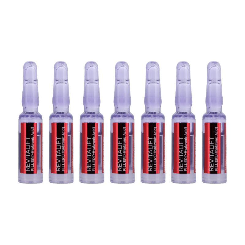 L'Oreal Revitalift Filler 7 Day Cure Replumping Ampoules Pure Hyaluronic Acid + Vitamin B5 - Glam Global UK