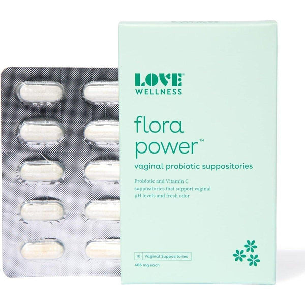 Love Wellness Flora Power Vaginal Probiotic Suppositories (10 Count) - Glam Global UKLove Wellness