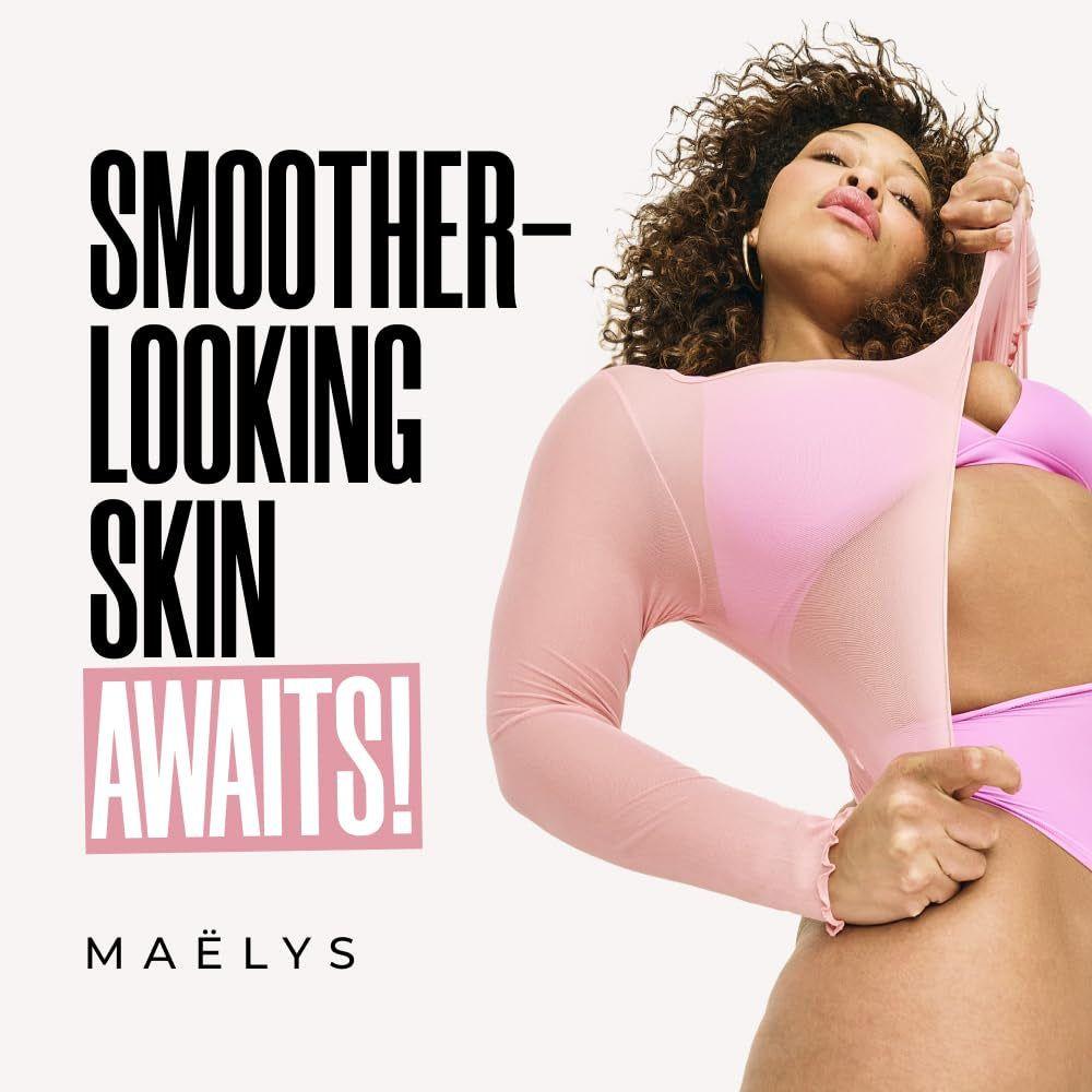 MAËLYS B - GLOSSY Smoothing Body Serum - Hyaluronic Acid Serum for Body - Hydrating Wrinkle Serum with Peptides & Shea Butter - Glam Global UK