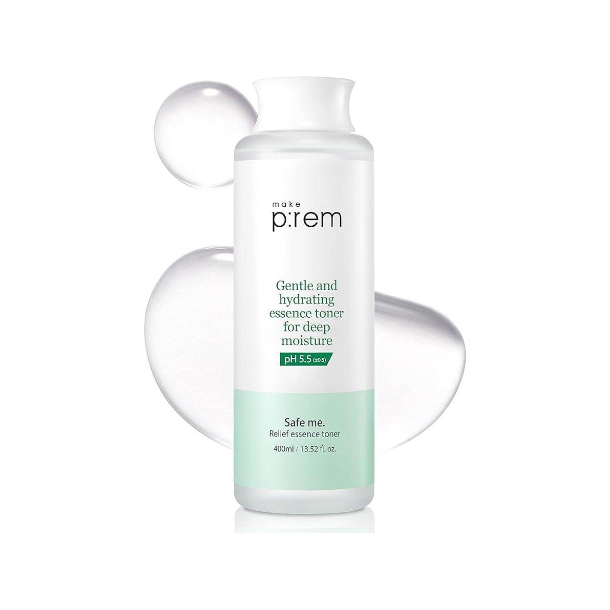 make p:rem Safe Me. Relief Essence Toner 400ml - Glam Global UK