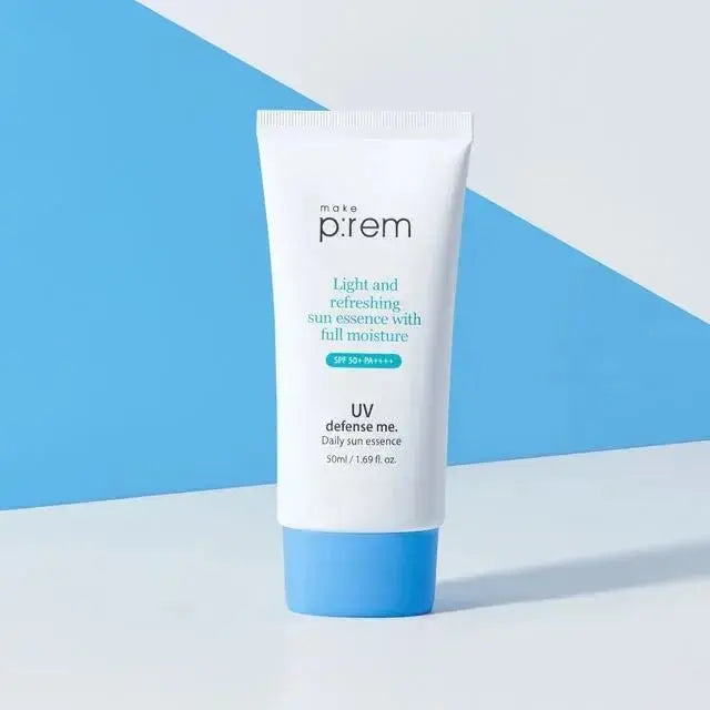 make p:rem UV Defense Me. Daily Sun Essence SPF 50+ PA++++ 50ml - Glam Global UK