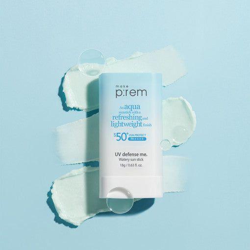 make p:rem UV Defense Me. Watery Balm Sun Stick SPF50+ PA++++ 18g - Glam Global UK