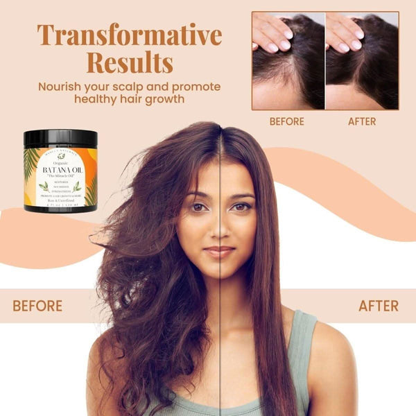 Mamela Naturals Raw Batana Oil for Hair Growth | Organically Sourced from Honduras - 120ml - Glam Global UKMamela Naturals