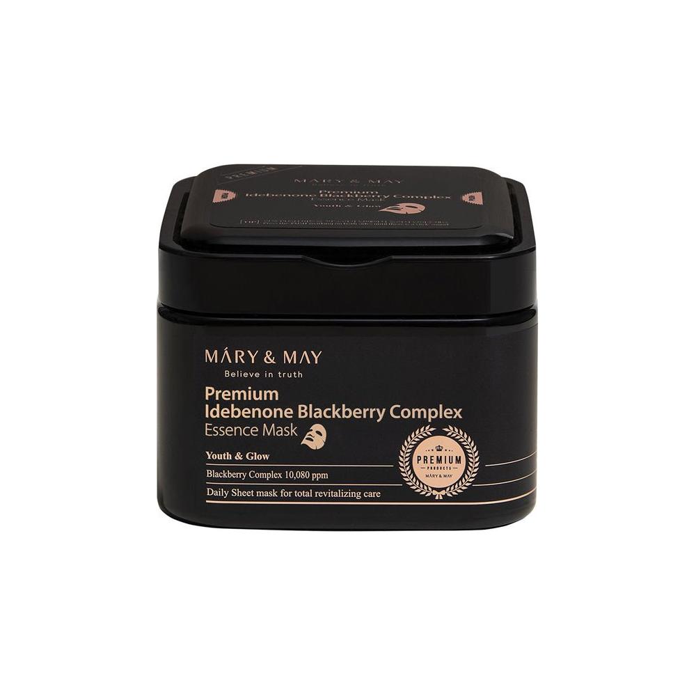 MARY & MAY Premium Idebenone Blackberry Complex Essence Mask - 250g (20ea) - Glam Global UKMARY & MAY