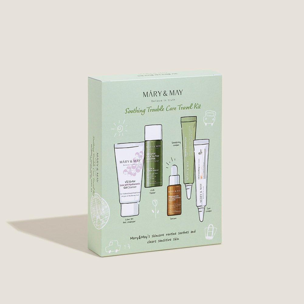 [MARY & MAY] Soothing Trouble Care Travel Kit (5pcs) - Glam Global UKMARY & MAY