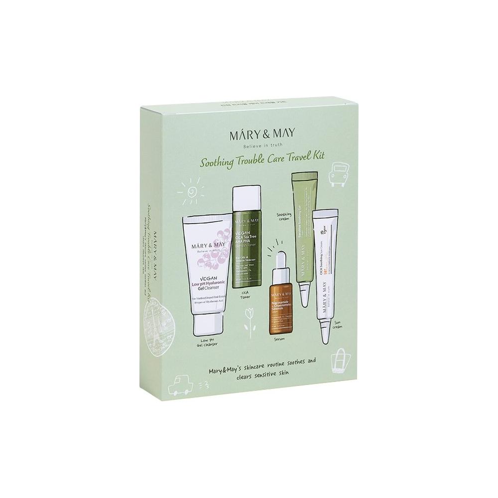 [MARY & MAY] Soothing Trouble Care Travel Kit (5pcs) - Glam Global UKMARY & MAY