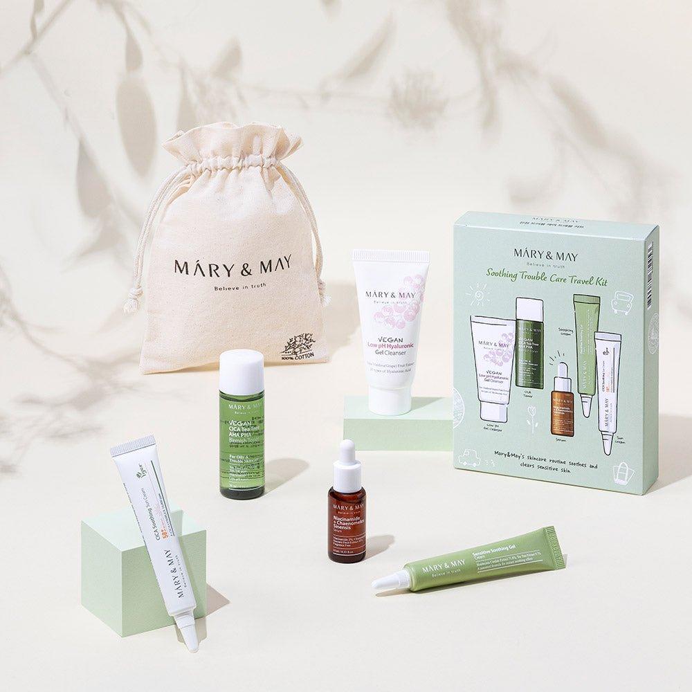 [MARY & MAY] Soothing Trouble Care Travel Kit (5pcs) - Glam Global UKMARY & MAY