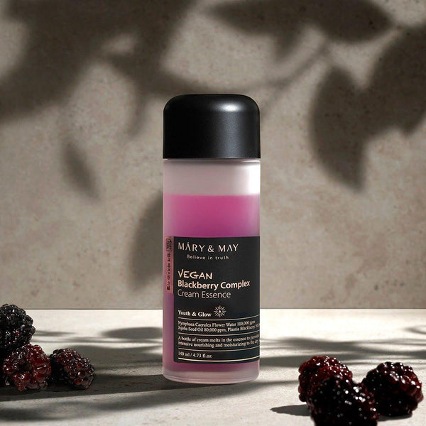 [MARY & MAY] Vegan Blackberry Complex Cream Essence 140ml - Glam Global UKMARY & MAY