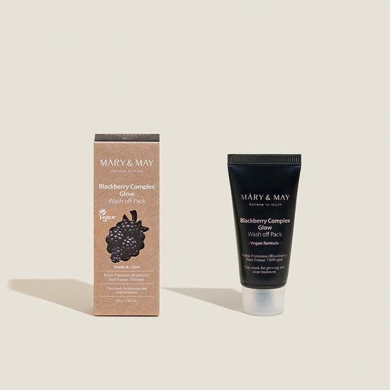 [MARY & MAY] Vegan Blackberry Complex Glow Wash off Pack 30g - Glam Global UKMARY & MAY