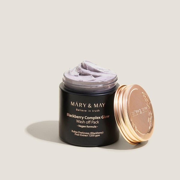 [MARY & MAY] Vegan Blackberry Complex Glow Washoff Pack 125g - Glam Global UKMARY & MAY