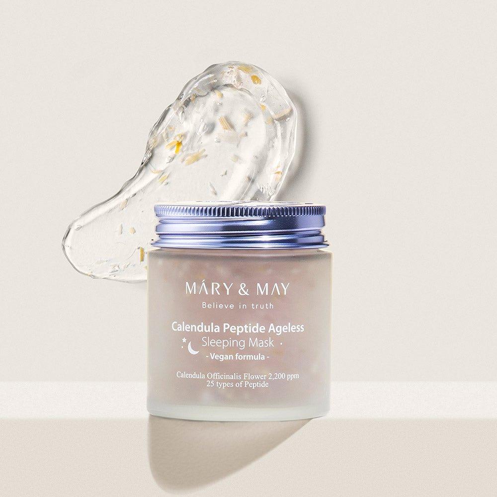 [MARY & MAY] Vegan Calendula Peptide Ageless Sleeping Mask 110g - Glam Global UKMARY & MAY