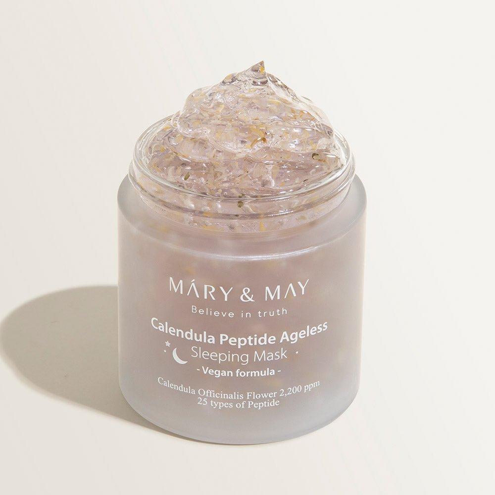 [MARY & MAY] Vegan Calendula Peptide Ageless Sleeping Mask 110g - Glam Global UKMARY & MAY