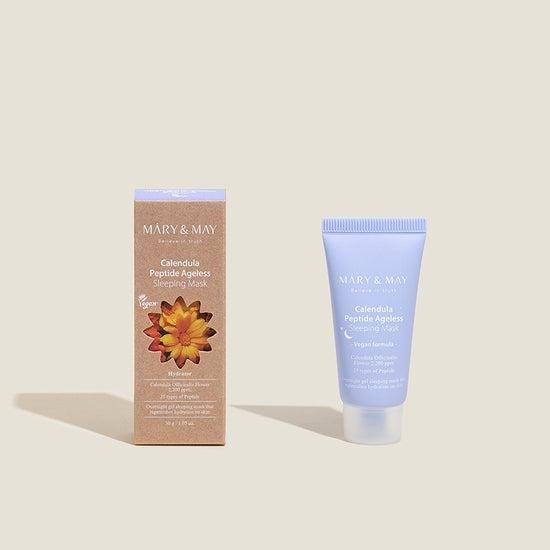 [MARY & MAY] Vegan Calendula Peptide Ageless Sleeping Mask 30g - Glam Global UKMARY & MAY