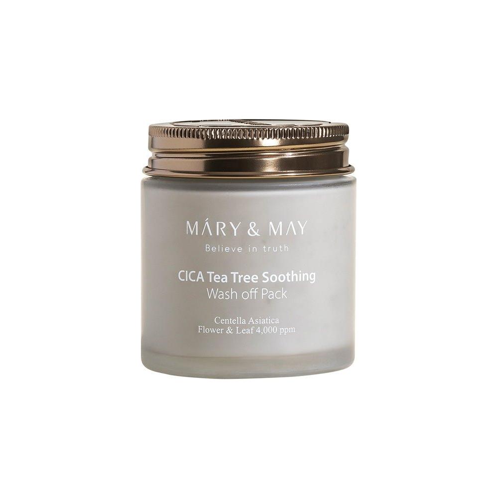 [MARY & MAY] Vegan CICA TeaTree Soothing Wash off Pack 125g - Glam Global UKMARY & MAY