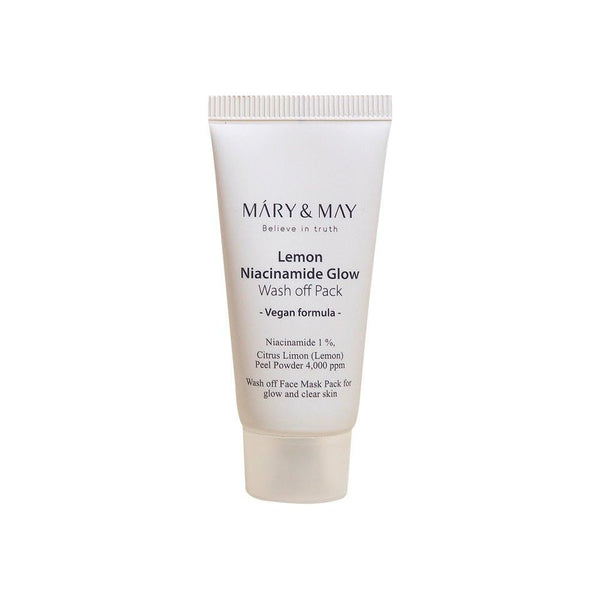[MARY & MAY] Vegan Lemon Niacinamide Glow Wash off Pack 30g - Glam Global UKMARY & MAY