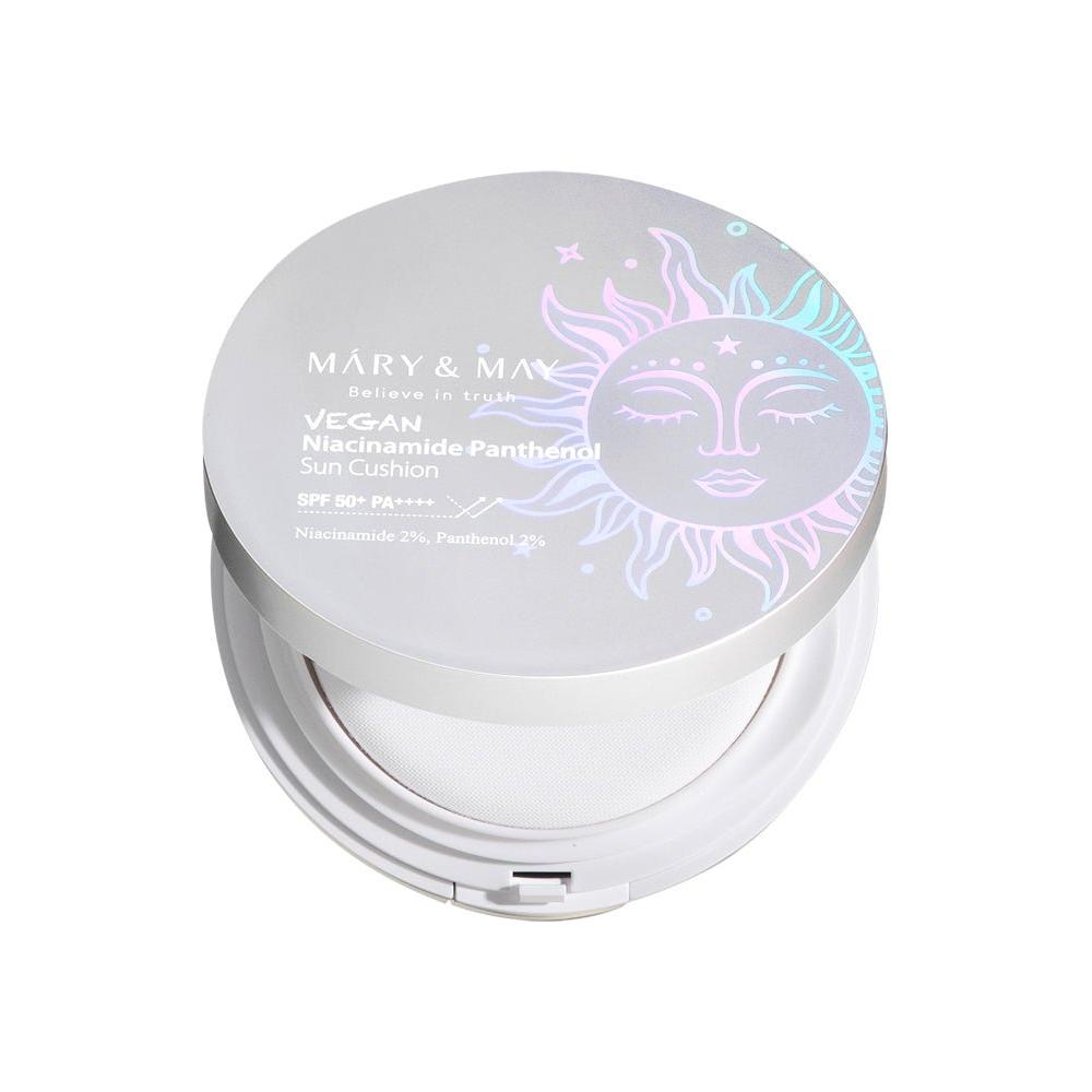 [MARY & MAY] Vegan Niacinamide Panthenol Sun Cushion SPF50+ PA++++ 25g - Glam Global UKMARY & MAY