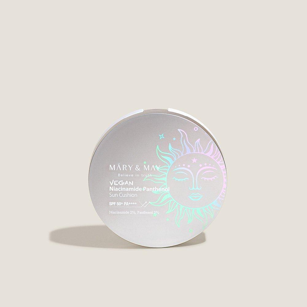 [MARY & MAY] Vegan Niacinamide Panthenol Sun Cushion SPF50+ PA++++ 25g - Glam Global UKMARY & MAY