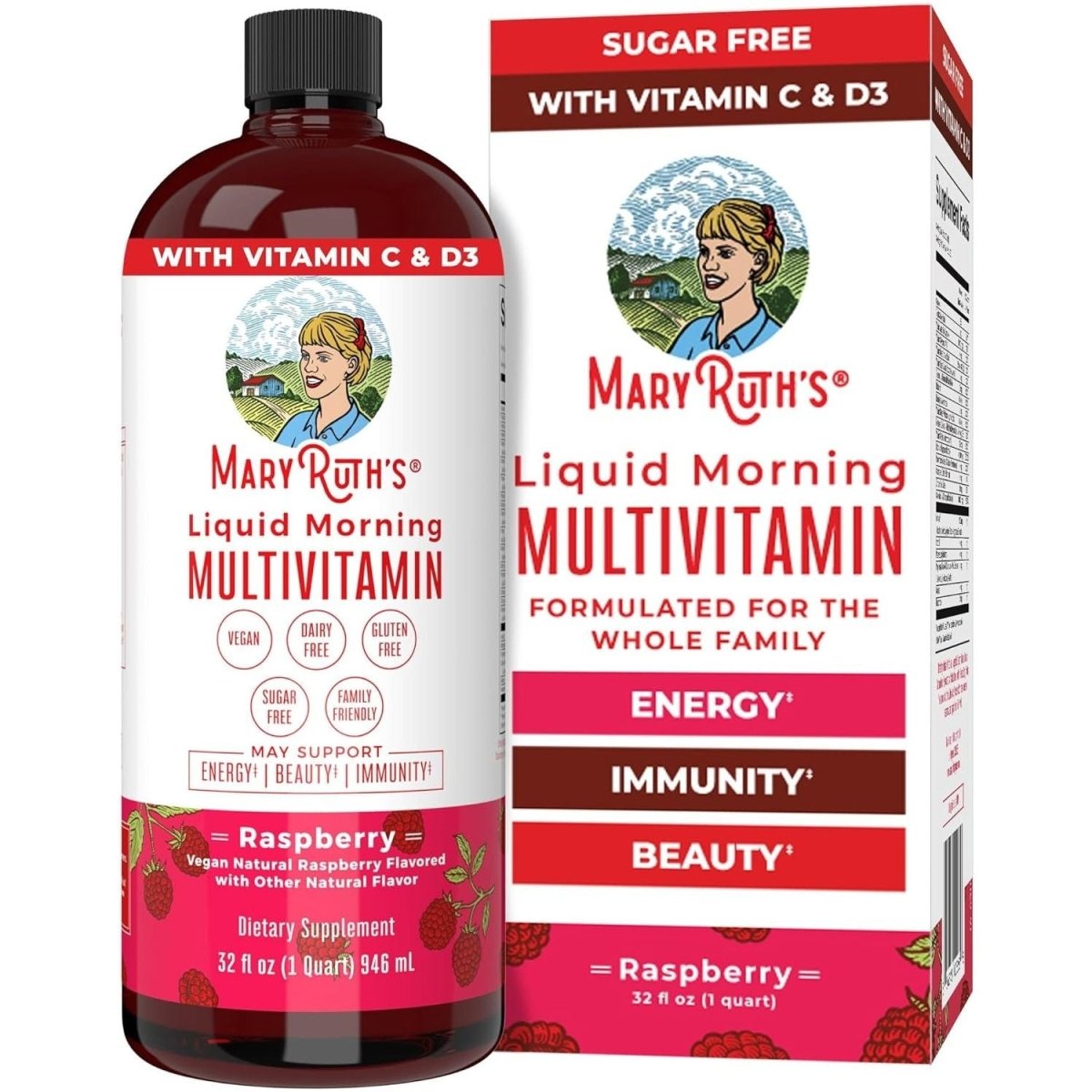 MaryRuth's Liquid Morning Multivitamin 32 fl oz - 946 ml - Glam Global UK