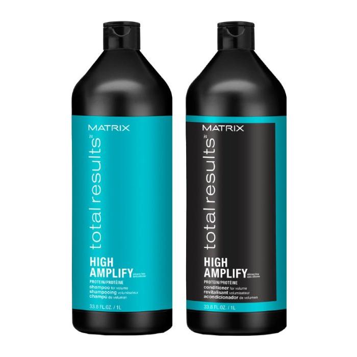 Matrix Total Results High Amplify Shampoo & Conditioner x2 1000ml - Glam Global UK