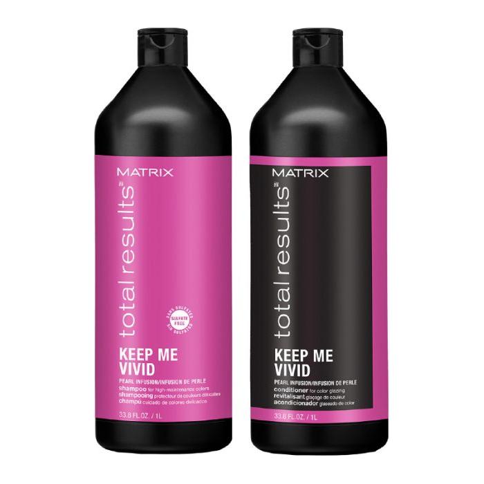 Matrix Total Results Keep Me Vivid Shampoo & Conditioner x2 1000ml - Glam Global UK