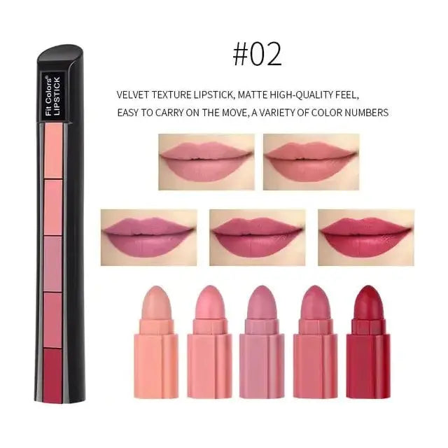 Matte Velvet Non - Stick Cup Lipstick - Glam Global UK