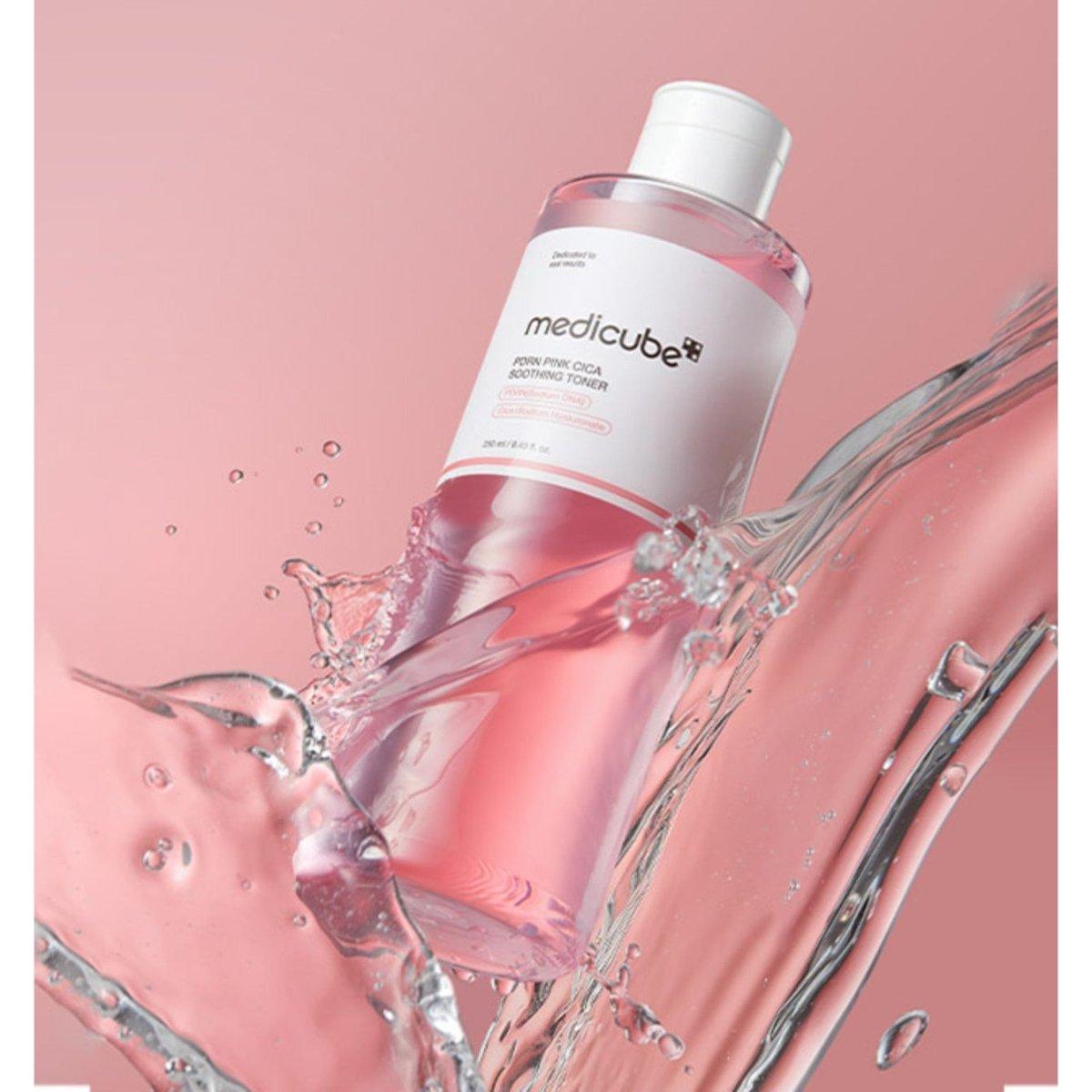 medicube PDRN Pink Cica Soothing Toner 250ml - Glam Global UK