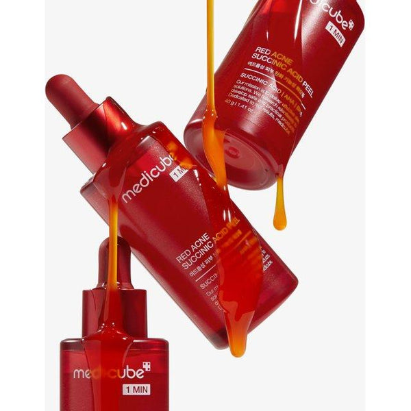 Medicube Red Acne Succinic Acid Peel - 40g | Acne - Fighting & Gentle Exfoliation - Glam Global UKmedicube