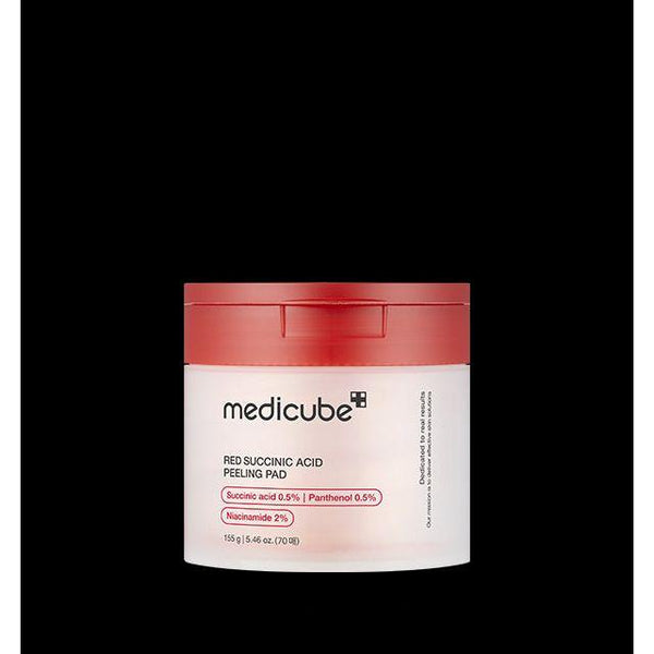 medicube Red Succinic Acid Peeling Pad | Exfoliating & Acne Care - 70 Pads - Glam Global UKmedicube