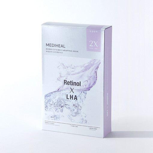 MEDIHEAL Derma Synergy Wrapping Mask Sheet 10P #Retinol X LHA - Glam Global UK